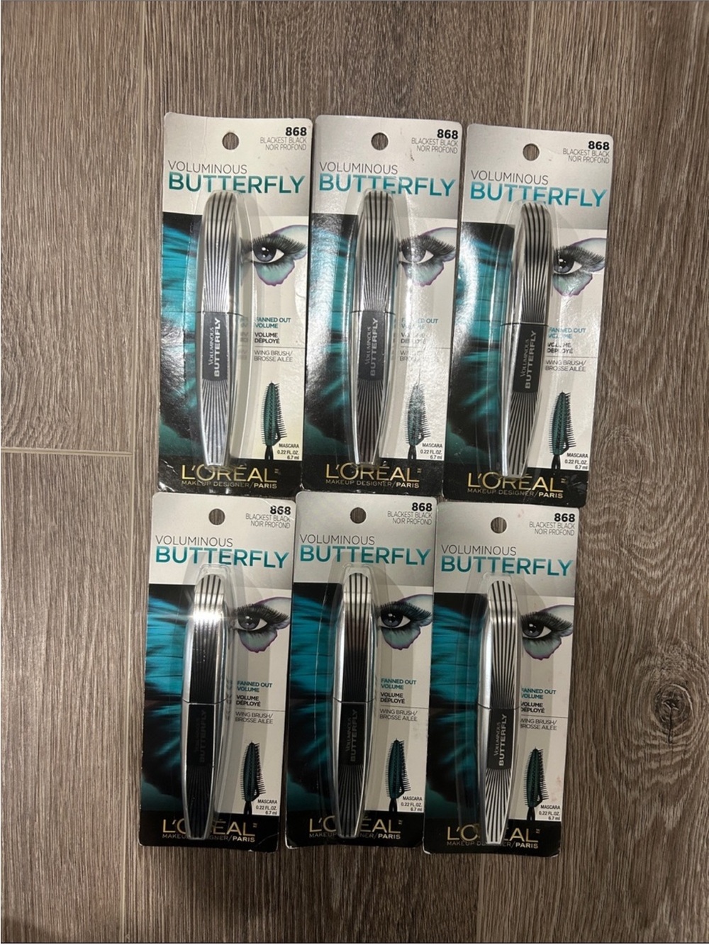 LAST SET 6X L'Oreal Voluminous Butterfly Mascara #868 🌸 FIRM PRICE 🌸